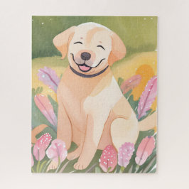 Labrador Retriever Puppy | Lab Dog Cute Watercolor Puzzle
