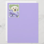 Labrador Retriever Puppy Painting Original Dog Art (Vorne/Hinten)