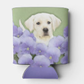 Labrador Retriever Puppy Painting Original Dog Art Dosenkühler (Rückseite)