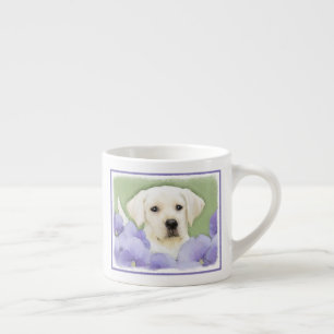 Labrador Retriever Puppy Painting Original Dog Art Espressotasse