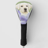 Labrador Retriever Puppy Painting Original Dog Art Golf Headcover (Vorderseite)