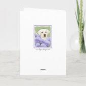 Labrador Retriever Puppy Painting Original Dog Art Karte (Rückseite)