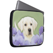 Labrador Retriever Puppy Painting Original Dog Art Laptopschutzhülle (Vorne Rechts)