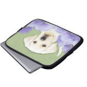 Labrador Retriever Puppy Painting Original Dog Art Laptopschutzhülle (Vorne Knopf)
