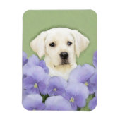 Labrador Retriever Puppy Painting Original Dog Art Magnet (Vertikal)