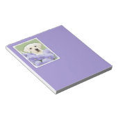 Labrador Retriever Puppy Painting Original Dog Art Notizblock (angewinkelt)