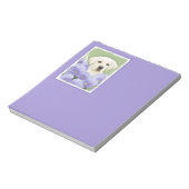 Labrador Retriever Puppy Painting Original Dog Art Notizblock (Rotiert)