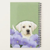 Labrador Retriever Puppy Painting Original Dog Art Planer (Rückseite)