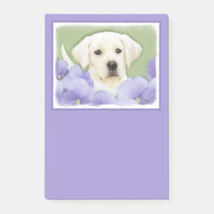 Labrador Retriever Puppy Painting Original Dog Art Post-it Klebezettel