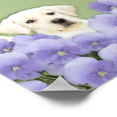 Labrador Retriever Puppy Painting Original Dog Art Poster (Ecke)