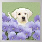 Labrador Retriever Puppy Painting Original Dog Art Poster (Vorne)