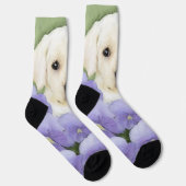 Labrador Retriever Puppy Painting Original Dog Art Socken (Rechts)