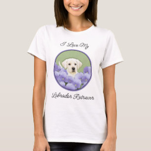 Labrador Retriever Puppy Painting Original Dog Art T-Shirt