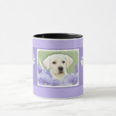 Labrador Retriever Puppy Painting Original Dog Art Tasse (Zentrum)