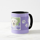 Labrador Retriever Puppy Painting Original Dog Art Tasse (VorderseiteRechts)