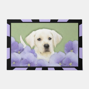 Labrador Retriever Puppy Painting Original Hunde A Fußmatte