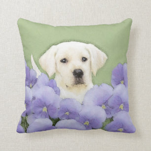 Labrador Retriever Puppy Painting Original Hunde A Kissen