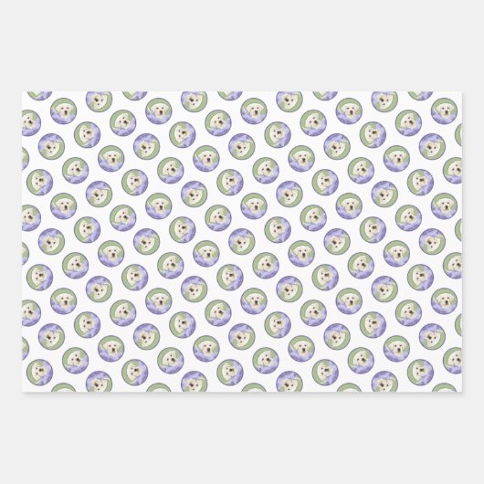 Labrador Retriever Puppy Painting Yellow Dog Art Geschenkpapier Set (Vorderseite 2)