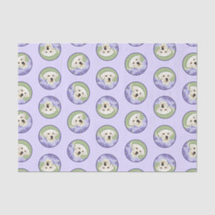 Labrador Retriever Puppy Painting Yellow Dog Art Seidenpapier