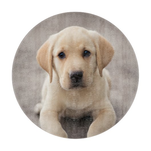 Labrador Retriever Puppy Schneidebrett (Vorderseite)