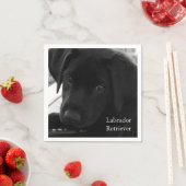 Labrador Retriever Puppy Serviette (Beispiel)