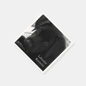 Labrador Retriever Puppy Serviette (Ecke)