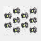 Labrador Retriever Puppy Tennis Ball Pattern Dog Fleecedecke (Vorderseite (Horizontal))