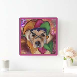 LABRADOR RETRIEVER QUADRATISCHE WANDUHR