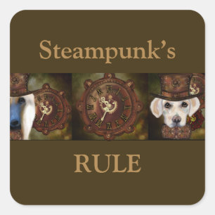 Labrador Retriever Quadratischer Aufkleber