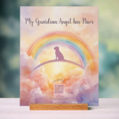  Labrador Retriever Rainbow Bridge Memorial Sign Acrylschild (Neutral)