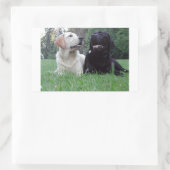 Labrador Retriever Rechteckiger Aufkleber (Tasche)
