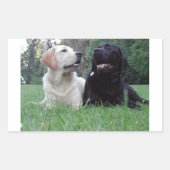 Labrador Retriever Rechteckiger Aufkleber (Vorderseite)