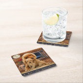 Labrador Retriever Rechteckiger Pappuntersetzer (Vor Ort)