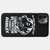 Labrador Retriever Regeln und Cooler Hund Lover Case-Mate iPhone Hülle (Rückseite (Horizontal))