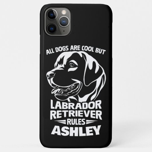 Labrador Retriever Regeln und Cooler Hund Lover Case-Mate iPhone Hülle (Rückseite)