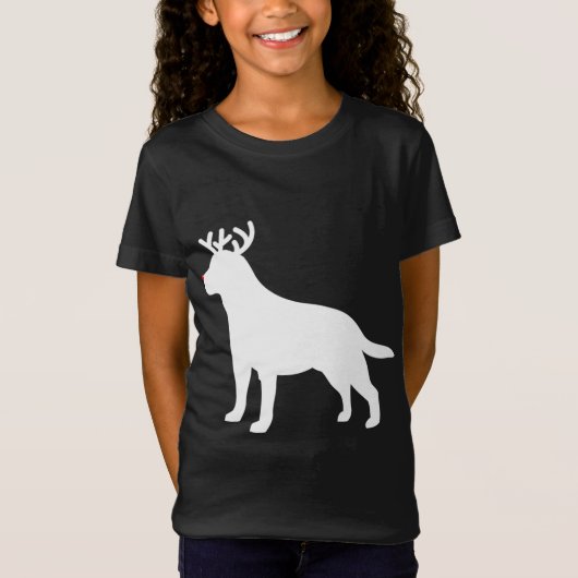 Labrador Retriever Reindeer Christmas Dog T-Shirt (Vorderseite)