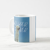 Labrador Retriever Retro Foto Hundemutter Geschenk Kaffeetasse (Vorderseite Links)
