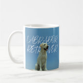 Labrador Retriever Retro Foto Hundemutter Geschenk Kaffeetasse (Links)