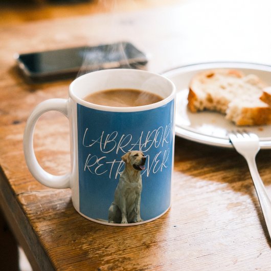 Labrador Retriever Retro Foto Hundemutter Geschenk Kaffeetasse