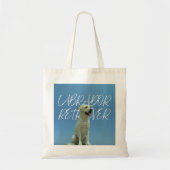 Labrador Retriever Retro-Foto Hundemutter Geschenk Tragetasche (Vorne)