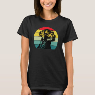 Labrador Retriever Retro Grafik T-Shirt