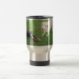Labrador-Retriever-rostfreier Stahl-Reise-Tasse Reisebecher