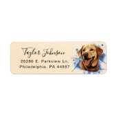 Labrador Retriever Rücksendeadresse (Vorne)