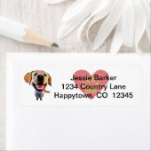 Labrador Retriever Rücksendeadresse-Label (Insitu)