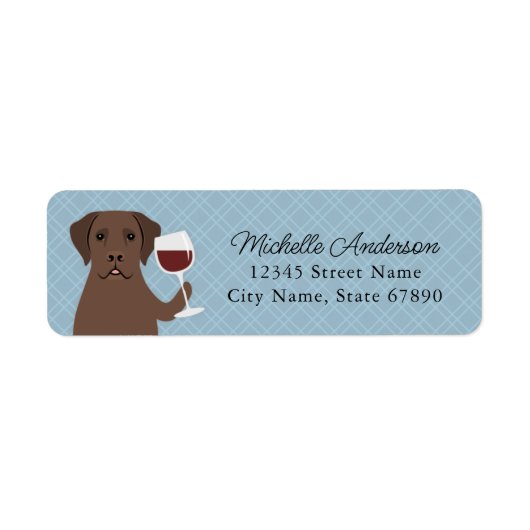Labrador Retriever Rücksendeadressen-Aufkleber (Vorne)
