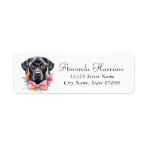 Labrador Retriever Rücksendeadressen-Aufkleber