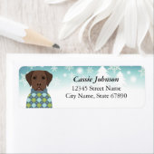 Labrador Retriever Rücksendeadressen-Aufkleber (Insitu)