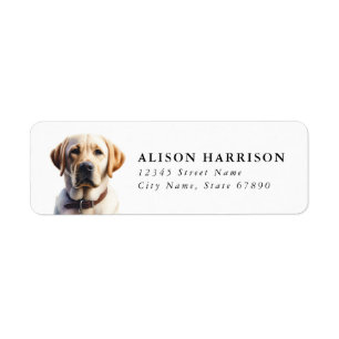 Labrador Retriever Rücksendeadressen-Aufkleber