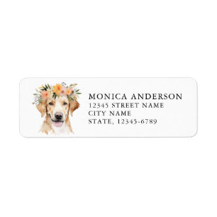 Labrador Retriever Rücksendeadressen-Aufkleber