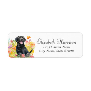 Labrador Retriever Rücksendeadressen-Aufkleber